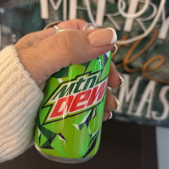 NWT  Mtn Dew Can Of Soda Pop Christmas Tree Ornament For the Mtn Dew Lover! - Picture 5 of 5